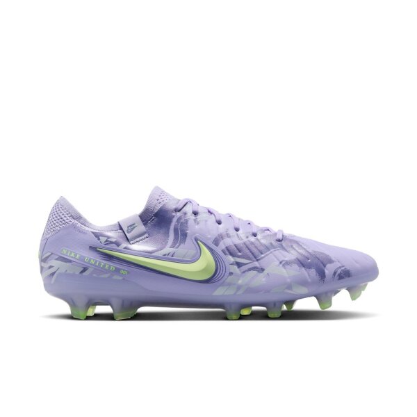 Nike Tiempo Legend 10 Elite FG Fußballschuh violett/neongrün 42,5