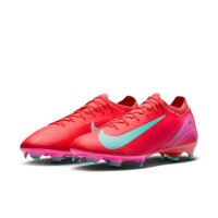 Nike Mercurial Air Zoom Vapor 16 Pro FG Fußballschuh rot/türkis 36