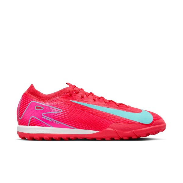 Nike Mercurial Air Zoom Vapor 16 Pro TF Kunstrasenschuh rot/türkis 39