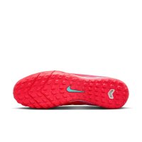 Nike Mercurial Air Zoom Vapor 16 Pro TF Kunstrasenschuh rot/türkis 45