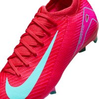 Nike Mercurial Air Zoom Vapor 16 Pro FG Kinderfußballschuh rot/türkis