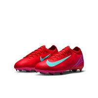 Nike Mercurial Air Zoom Vapor 16 Pro FG Kinderfußballschuh rot/türkis 36