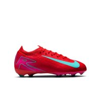 Nike Mercurial Air Zoom Vapor 16 Pro FG Kinderfußballschuh rot/türkis 38