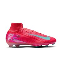 Nike Mercurial Air Zoom Superfly 10 Elite FG Fußballschuh rot/türkis 40