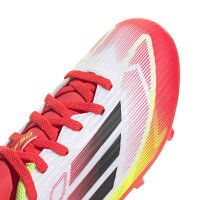 adidas F50 League FG/MG Kinderfußballschuh weiß/rot 29