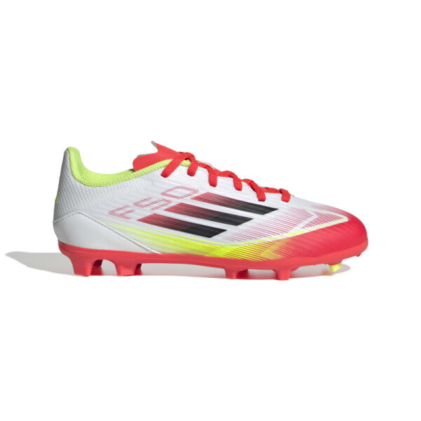 adidas F50 League FG/MG Kinderfußballschuh weiß/rot 31
