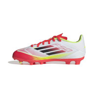 adidas F50 League FG/MG Kinderfußballschuh weiß/rot 31