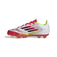 adidas F50 Elite FG Kinderfußballschuh weiß/rot 37 1/3