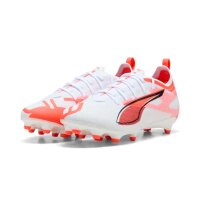 Puma Ultra 5 Pro FG/AG Kinderfußballschuh weiß/rot