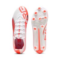Puma Ultra 5 Pro FG/AG Kinderfußballschuh weiß/rot 37