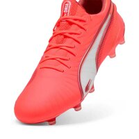 Puma King Ultimate FG/AG Fußballschuh rot/weiß 42
