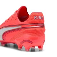 Puma King Ultimate FG/AG Fußballschuh rot/weiß 44,5