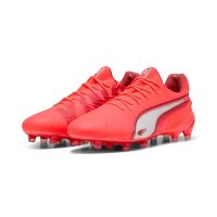Puma King Ultimate FG/AG Fußballschuh rot/weiß 44,5