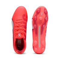Puma King Ultimate FG/AG Fußballschuh rot/weiß 44,5