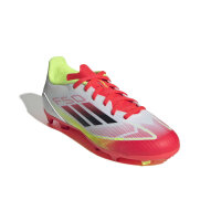 adidas F50 League FG/MG Kinderfußballschuh weiß/rot 34