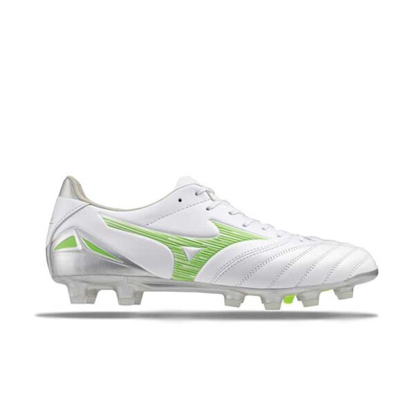 Mizuno Morelia Neo IV Pro FG Fußballschuh weiß/neongrün 42