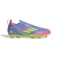 adidas F50 Elite Laceless FG Kinderfußballschuh blau/pink 35 1/2