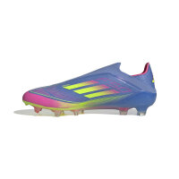 adidas F50 Elite Laceless FG Fußballschuh blau/pink 42