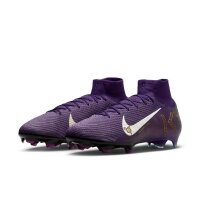 Nike Mercurial Air Zoom Superfly 10 Elite Mbappe FG Fußballschuh violett/gold 44