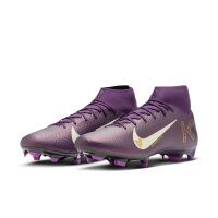 Nike Mercurial Air Zoom Superfly 10 Academy Mbappe FG Fußballschuh violett/gold 40,5