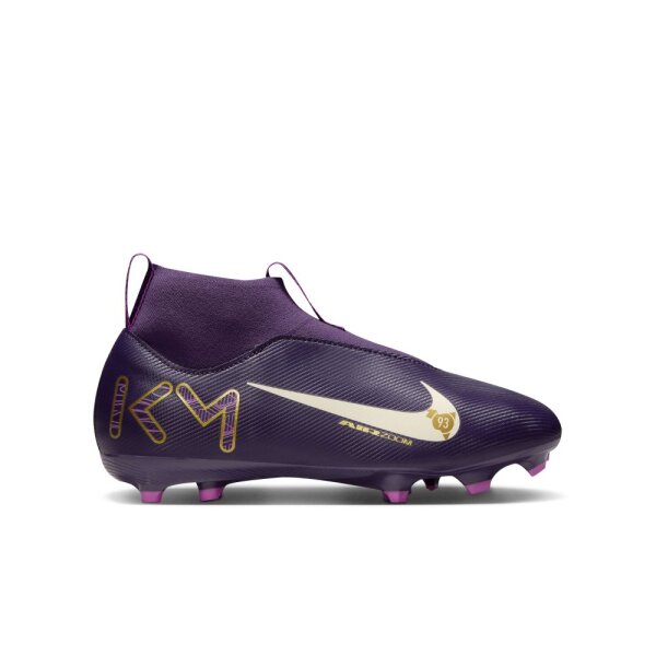 Nike Mercurial Air Zoom Superfly 10 Academy Mbappe FG Kinderfußballschuh violett/gold 36
