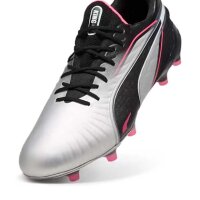 Puma King Ultimate FG/AG Fußballschuh silber/schwarz 42,5