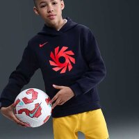 Nike Erling Haaland Club Fleece Hoodie Kinder dunkelblau/orange