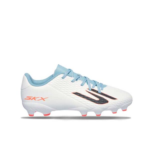 Skechers SKX 02 FG Kinderfußballschuh weiß/blau