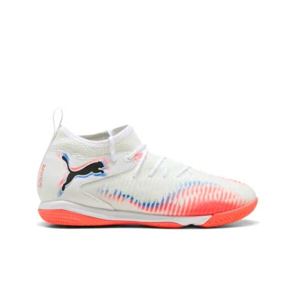 Puma Future 8 Match IT Kinderhallenschuh weiß/orange