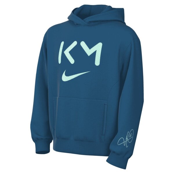 Nike Kylian Mbappe Club Fleece Hoodie Kinder grün/türkis