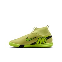 Nike Mercurial Air Zoom Superfly 10 Academy IC Kinderhallenschuh neongelb/schwarz