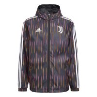 Adidas FC Juventus Turin Windbreaker schwarz/weiß