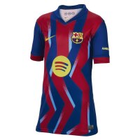 Nike FC Barcelona Stadium 4th Trikot 2025/26 Kinder blau/rot