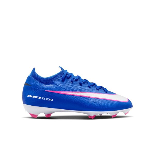 Nike Mercurial Air Zoom Vapor 16 Pro FG Kinderfußballschuh blau/pink