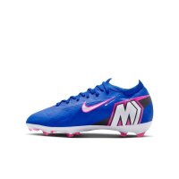 Nike Mercurial Air Zoom Vapor 16 Pro FG Kinderfußballschuh blau/pink