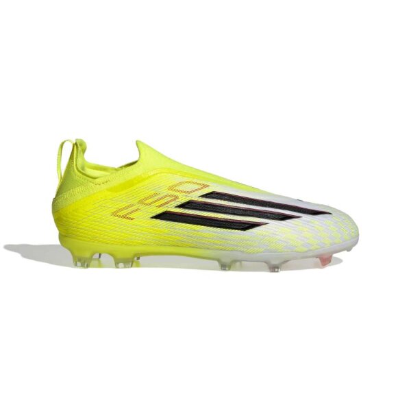 adidas F50 Elite Laceless FG Kinderfußballschuh weiß/neongelb