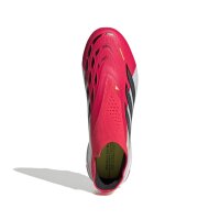 adidas Predator Elite Laceless FG Kinderfußballschuh rot/silber