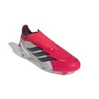 adidas Predator Elite Laceless FG Kinderfußballschuh rot/silber