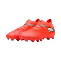 Puma Future 9 Pro FG/AG Kinderfußballschuh orange/silber