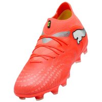 Puma Future 9 Pro FG/AG Kinderfußballschuh orange/silber