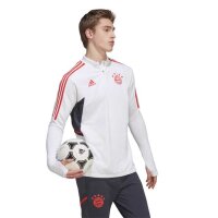adidas FC Bayern München langarm-Trainingsoberteil weiß/rot