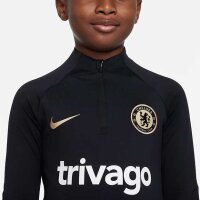 Nike ChelseaFC Strike langarm-Fußballoberteil Kinder schwarz