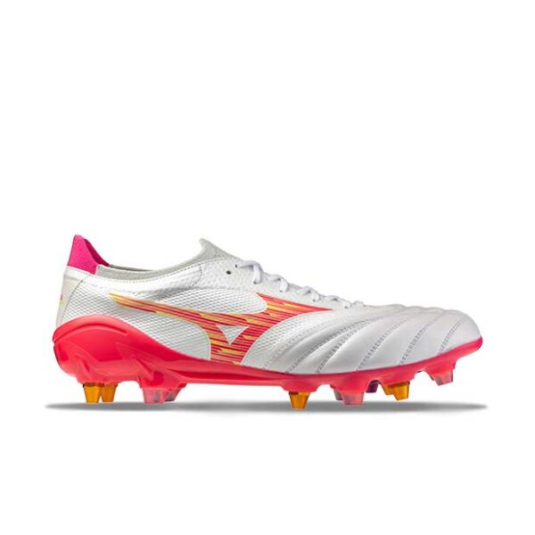 Mizuno Morelia Neo IV Beta Elite Mix SG Fußballschuh weiß/pink