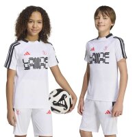 adidas Lamine Yamal Fußballoberteil Kinder weiß/schwarz