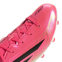 adidas F50 Hyperfast League FG/MG Kinderfußballschuh pink/schwarz