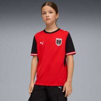 Puma Österreich 2026 Heimtrikot Kinder rot/schwarz