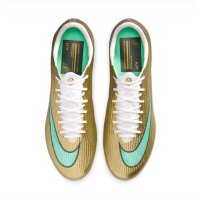 Nike Mercurial Air Zoom Superfly 11 Elite Mbappe FG Fußballschuh gold/türkis