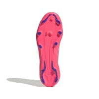 adidas F50 Hyperfast League Laceless FG/MG Kinderfußballschuh weiß/pink
