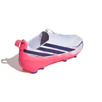 adidas F50 Hyperfast League Laceless FG/MG Kinderfußballschuh weiß/pink