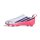 adidas F50 Hyperfast League Laceless FG/MG Kinderfußballschuh weiß/pink